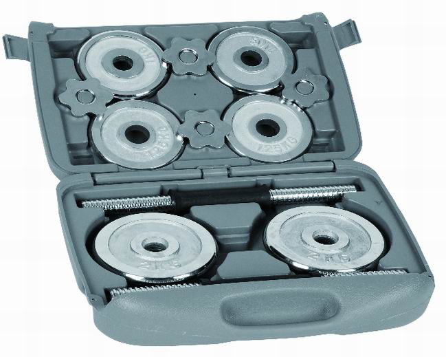 uv11708 20kg chromed dumbbell sets with case - UnivFitness