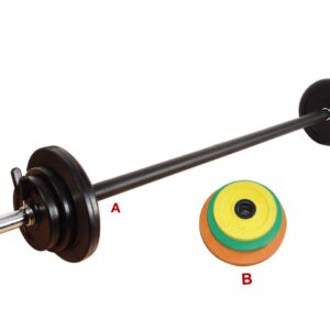 20kg rubber barbell sets - UnivFitness