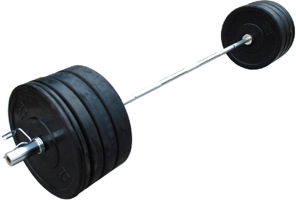 uv13703 300lb rubber olympic barbell sets - UnivFitness