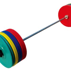 310lb color rubber olympic barbell sets (UV13704) - Dumbbells & Barbells - UnivFitness