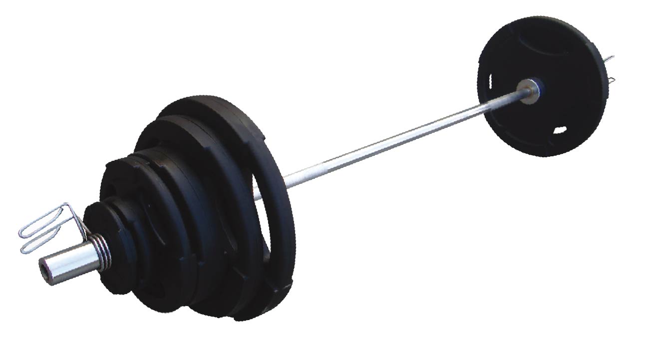 uv13706 300lb black pu olympic barbell sets - UnivFitness