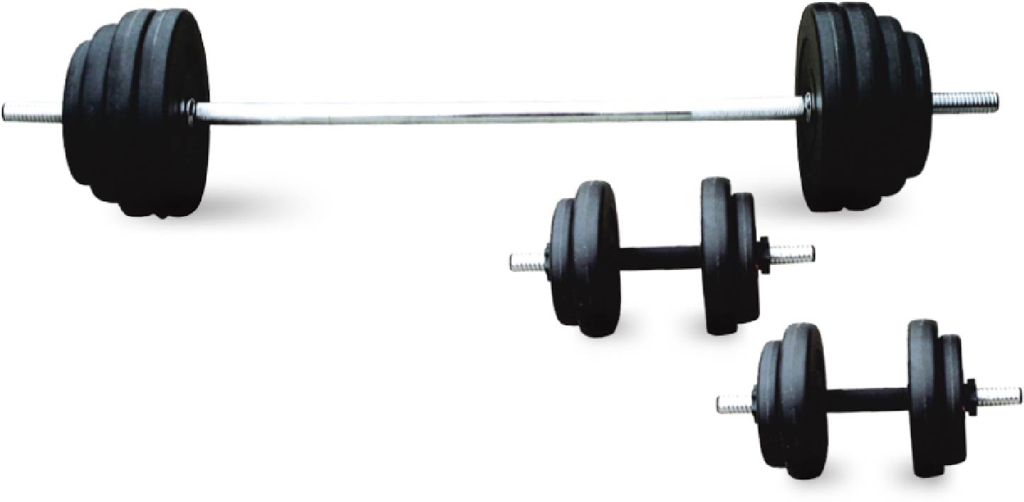 uv13806 95lb cement barbell sets - UnivFitness