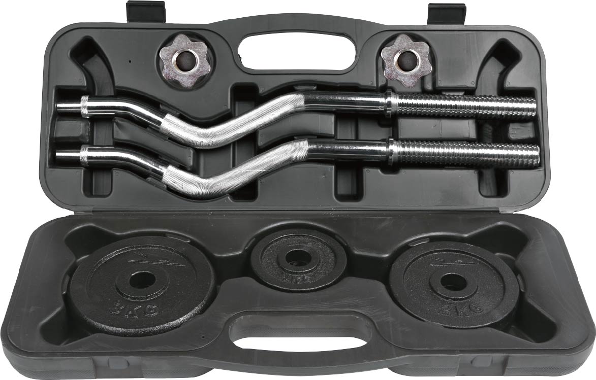 uv13901 2 20kg black painted barbell sets - UnivFitness