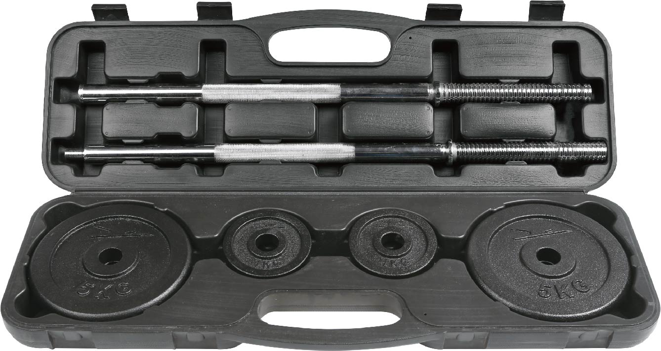 uv13902 25kg black painted barbell sets - UnivFitness