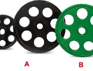 Rubber op plates black - UnivFitness