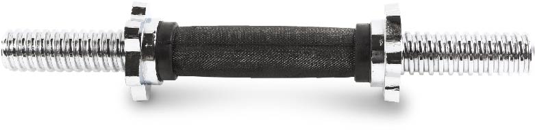 uv14901 Regular rubber handle threaded bar - UnivFitness