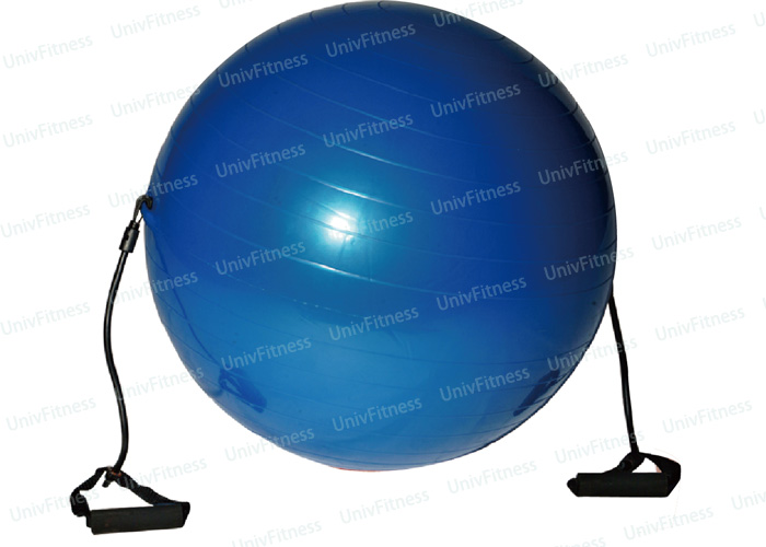 uv20107 gym ball Gym ball with resistance tube - UnivFitness