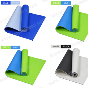 uv20704 5 2 PVC yoga mat two tone color, bottom pattern - UnivFitness