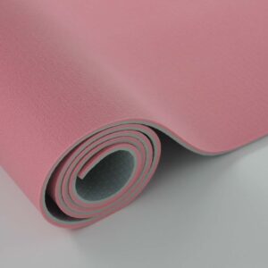 PVC yoga mat two tone color, bottom pattern - UnivFitness