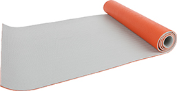PVC deluxe yoga mat two tone color, both pattern on front and bottom - UnivFitness