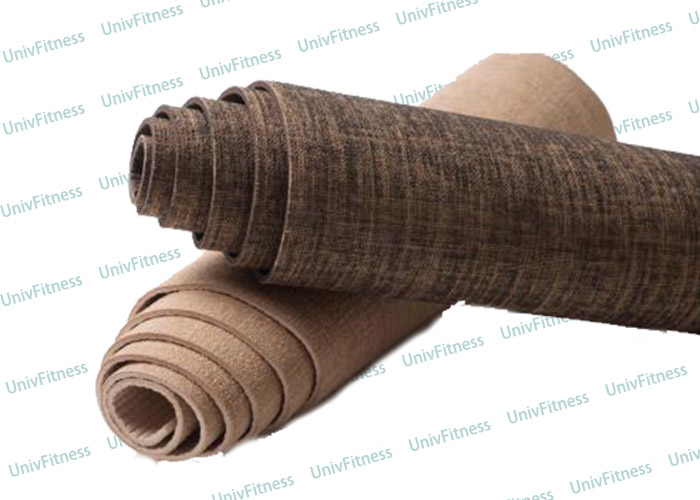 jute yoga mat PVC deluxe yoga mat - UnivFitness