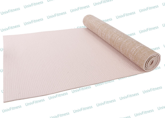 jute yoga mat PVC deluxe yoga mat - UnivFitness