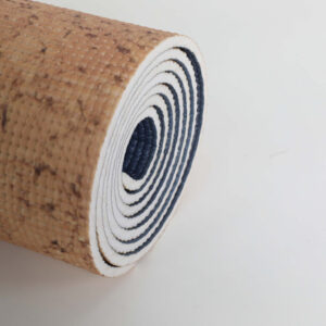 PVC yoga mat in cork printing - UnivFitness