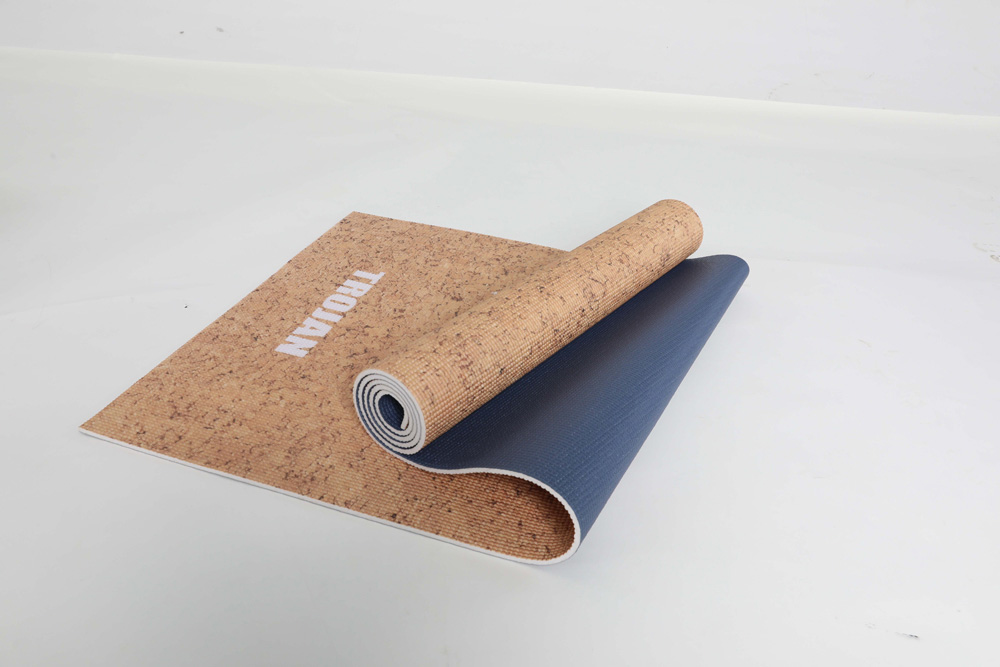 PVC yoga mat in cork printing PVC yoga mat in cork printing - image 2