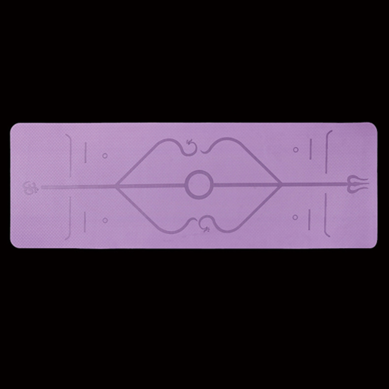 uv21001 10 tpe yoga mat purple TPE yoga mat single color - UnivFitness