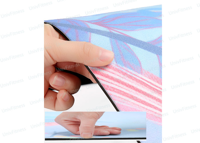 uv21009 tpe yoga mat 3 TPE yoga mat with suede - UnivFitness