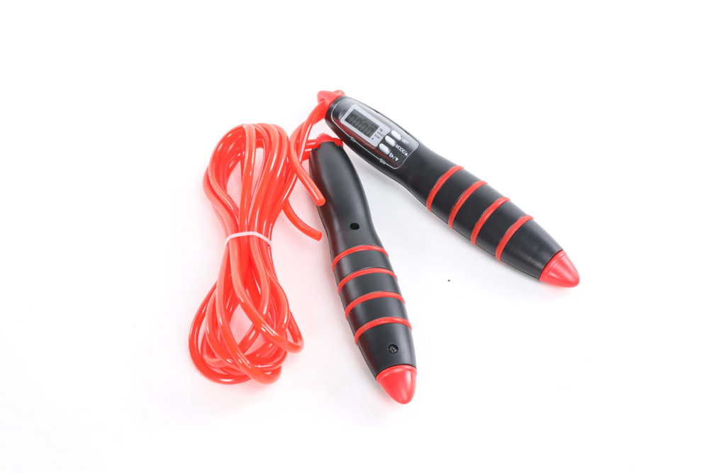 uv30502 2 Jump rope digital counter with count, total count, time, date, alarm clock, calo - UnivFitness