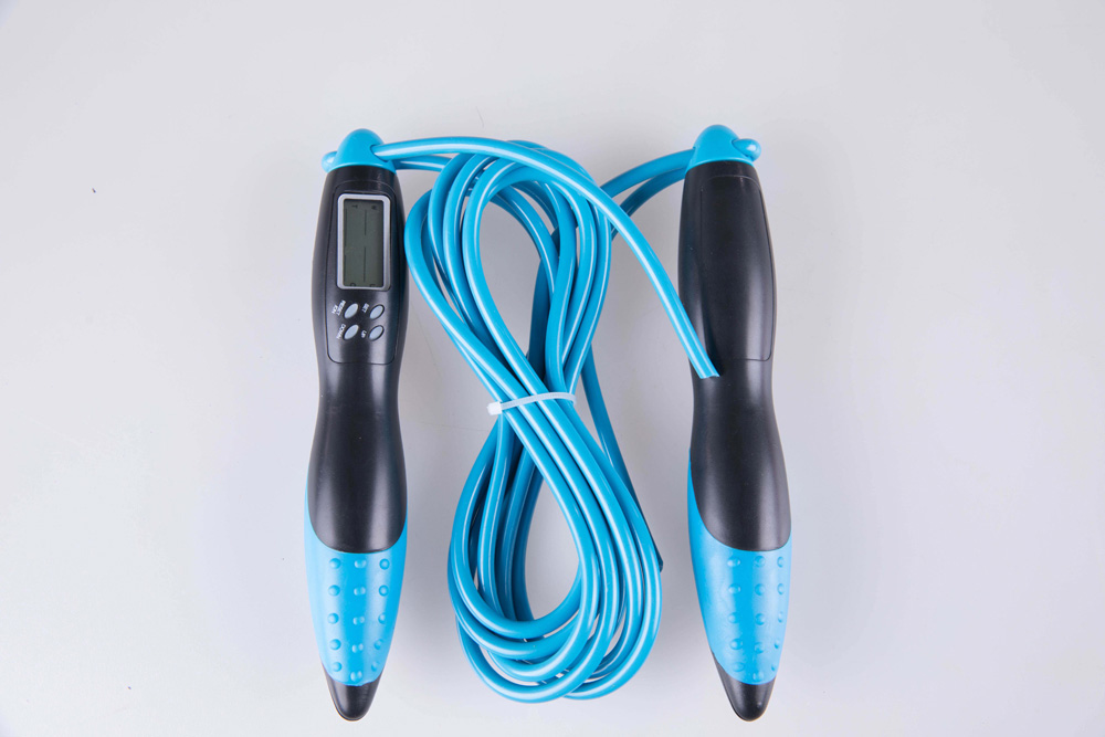 Jump rope digital counter with count, total count, time, alarm clock, calories jump rope digital counter with count, total count, time, alarm clock, calories - image 1