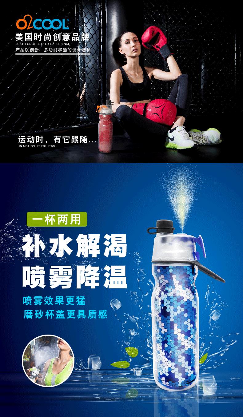 uv32424 Spray drink bottle (UV32424) - Strength & Home Gym - UnivFitness