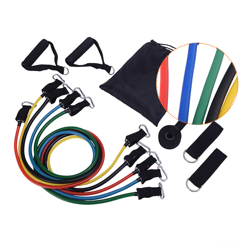 uv42702 2 11 pack resistance bands set 03 Resistance tube training kit 11pcs (UV42702A) - Resistance Bands & Tubes - view 4 - UnivFitness