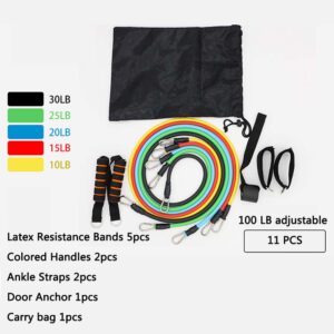 resistance tube training kit 11pcs - UnivFitness