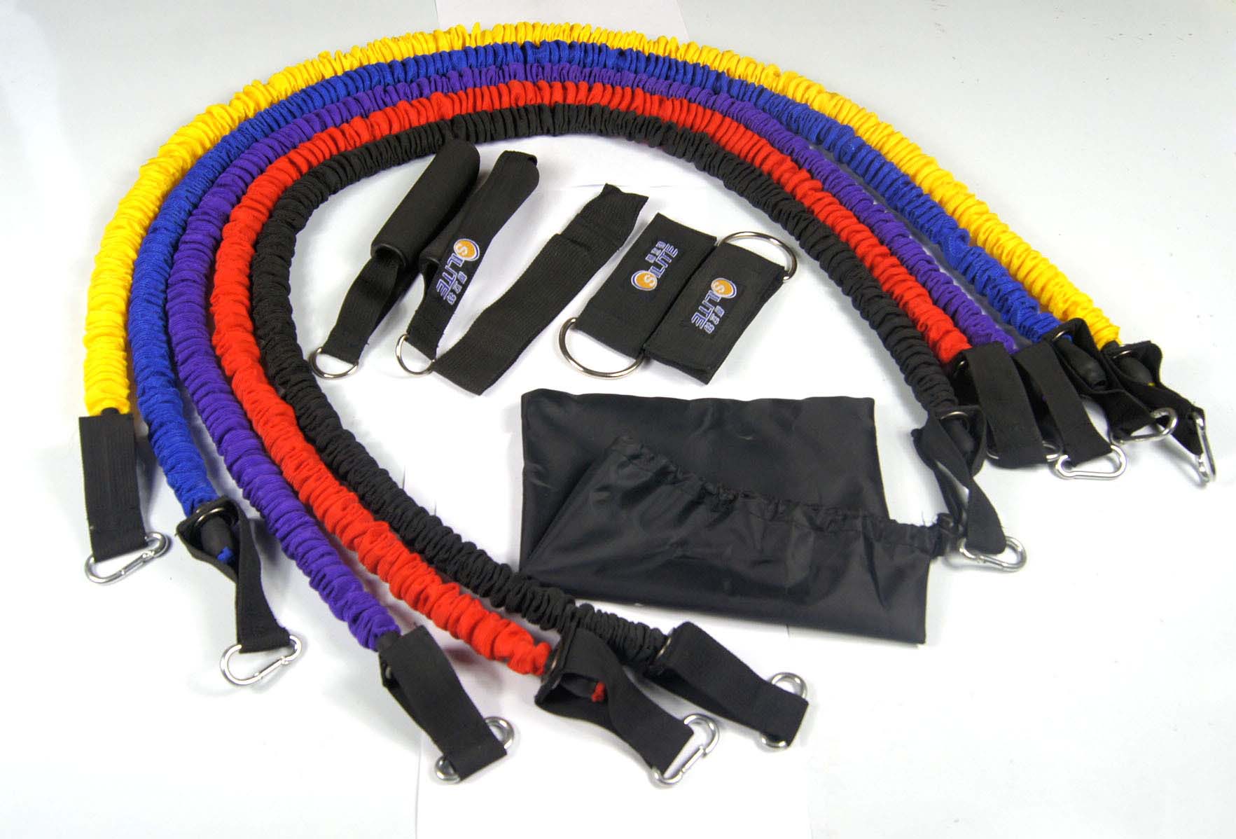 uv42708 Resistance tube training kit 11pcs (UV42708) - Resistance Bands & Tubes - UnivFitness