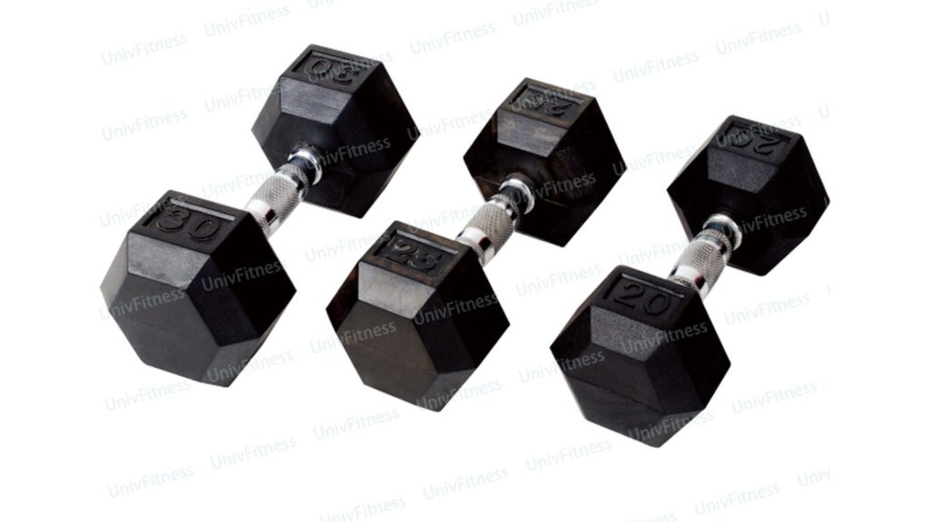 Custom Packaging for Fitness Products: Carton, Color Card, PP Bag and Color Poster — Which Format Fits Which Product Rubber hex dumbbell - UnivFitness custom packaging