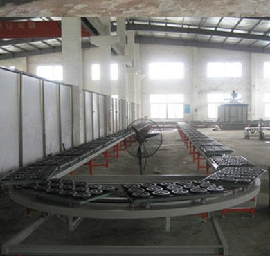 About UnivFitness Fitness products assembly conveyor line at UnivFitness factory in China