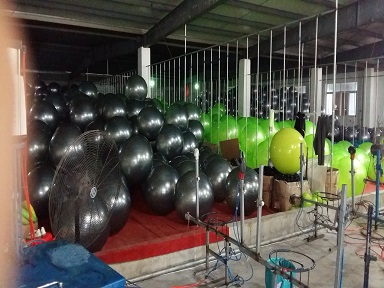 About UnivFitness Gym ball and yoga ball production line at UnivFitness factory in China